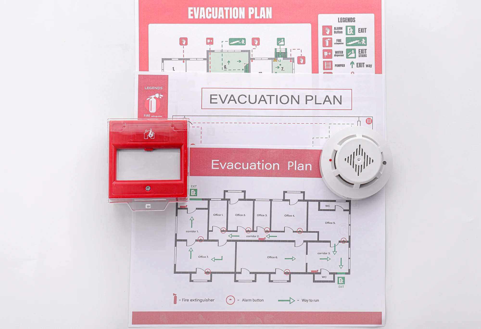 Évacuation guide-file et serre-file